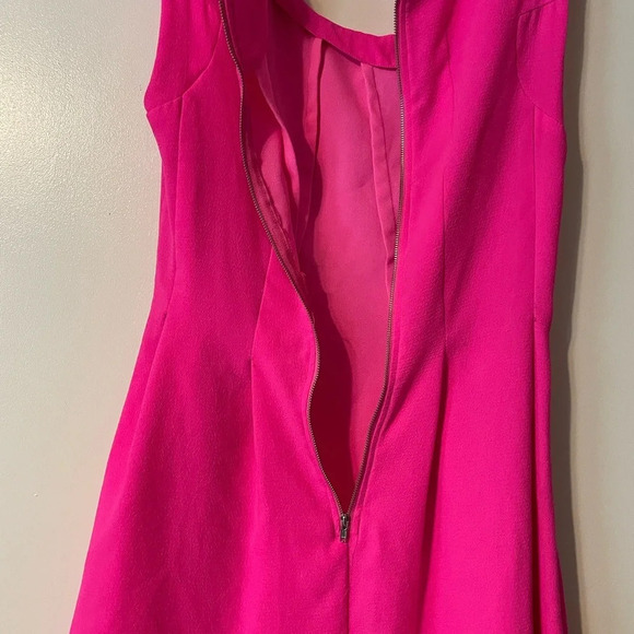 L’Atiste Hot Pink Sleeveless Fit and Flare Mini Dress Size Medium - Picture 10 of 12